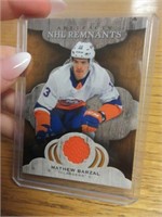 Matthew Barzal nhl Remnants Jersey Card