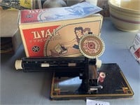 MARX - DIAL TYPEWRITER TOY - LIKE NEW WITH BOX