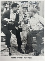 Sanford and Son Timmie Rogers and Redd Foxx signed