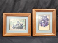 AMISH FAMILY PRINTS FRAMED & MATTED