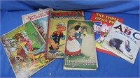 Vintage Childrens Books-Popeye, 3 Little Pigs,