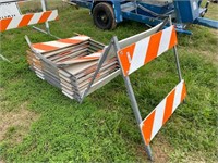 QTY OF FOLD OUT SAFETY BARRIERS