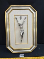 Framed Metal Jesus