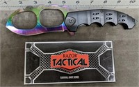 Razor tactical knuckle knife