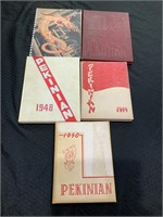 Pekin IL Yearbooks 1946, 47, 48 49, 50