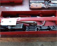 Tool tray with tools. C clamps, hammer and more.