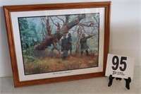 12.5x15" Matted, Framed & Signed 'The War Between