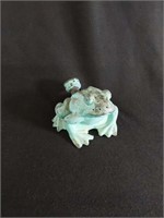 Vtg Cast Iron Frog Sprinkler