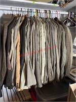 29 Khaki/Tweed Suit Jackets Mostly Size 48 (back