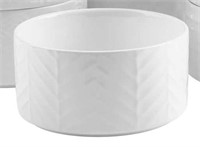 7-Pk Trudeau Porcelain Bowls, White