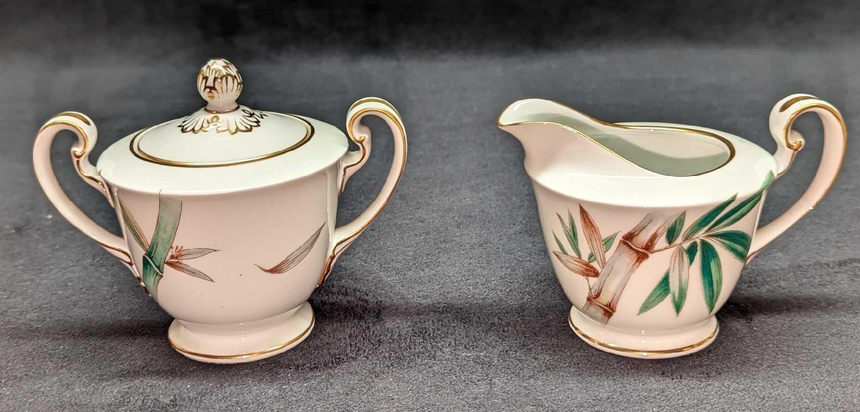 Vintage Noritake China Creamer & Sugar Bowl 5565