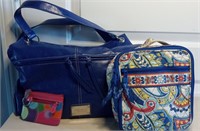 Nine West Purse, Fossil Wallet, & Vera Bradley