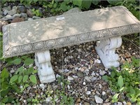 Cement Bench- 3 piece.  15” .deep x 42” long