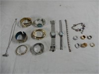 ASSORTED WATCHES, RINGS, BRACELETS, & NECKLACE