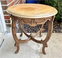 Round Vintage Side Table - Ck Pics, item is