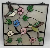 STAINED GLASS HANGING PICTURE