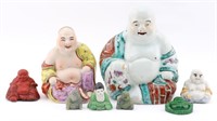8 Chinese Happy Buddha Figures