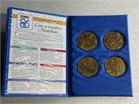 Expo 86 -4 Commemorative Medallions