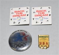 LOT OF 4 US OLYMPIC PINS