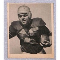 1948 Bowman Football Mike Holovak Crease Free