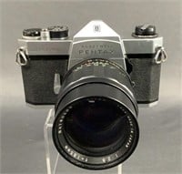 Pentex Spotmatic Camera with 135mm f 2.8 Lens