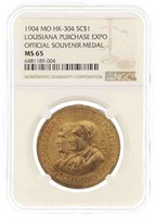 1904 US MO HK-304 LOUISIANA PURCHASE EXPO SC$1 NGC