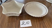 Longaberger pottery, stoneware pie plate and