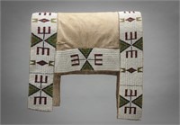 1890,beaded Native American (Sioux) Saddle Blanket