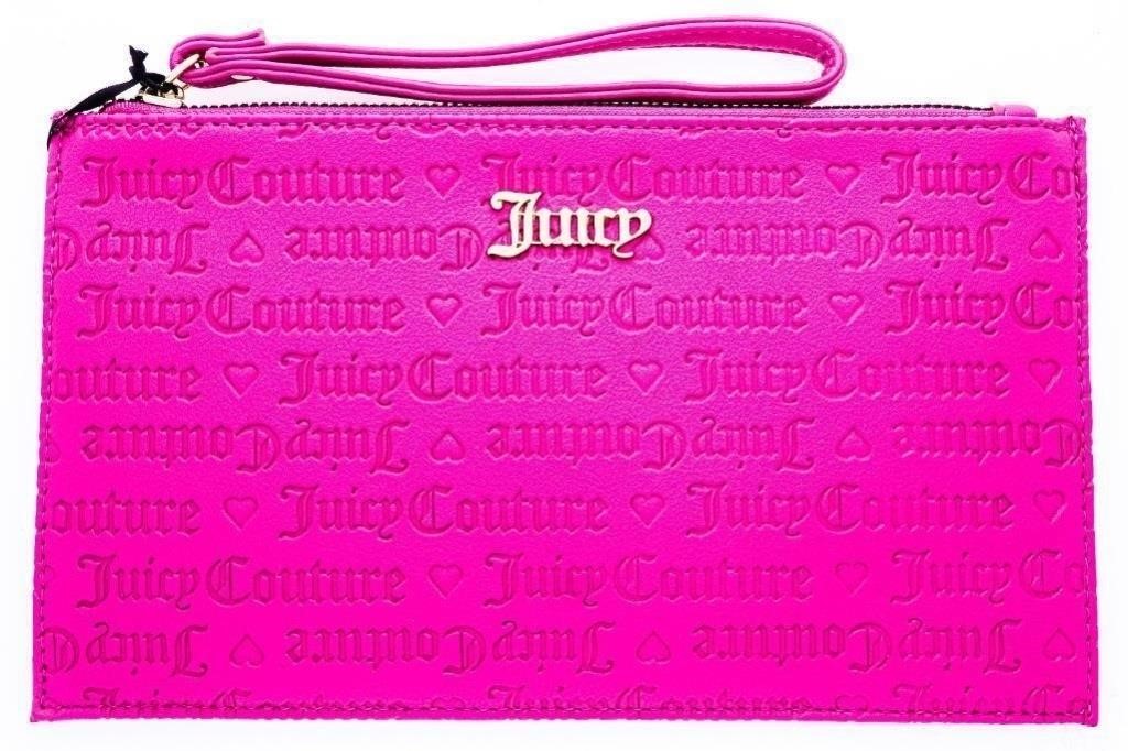 Genuine JUICY Fuscia Logo Daydream Wristlet w/Key