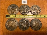 Large Commemorative Bronze Medal Coins