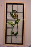 Matching Five Color Reframed Stained Glass Window