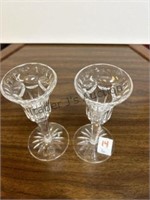 Pair of Waterford Crystal Candle Sticks