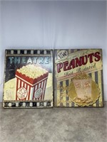 Popcorn and Theater decorative wall hanging