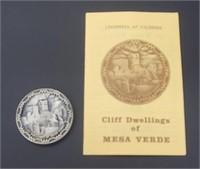 .93 troy oz Sterling Silver Cliff Dwellings Coin