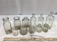Assorted Glass Bottles and Jars
