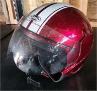 Red SMS Motorcycle Helmet w/ Bag