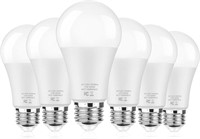 6-Pack A19 LED Light Bulbs, 100W Equivalent 5000K