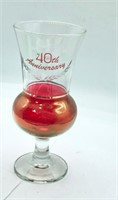 wine glass 40th Anniversary