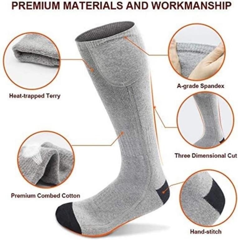 Battery Heated Socks for Men and Women,Remote Cont