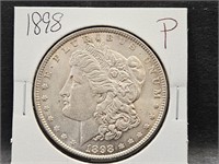 1898 Morgan Silver Dollar Coin