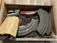 Wood Drawer of Model Train Cars and Track (living