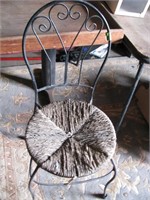 Iron frame chair