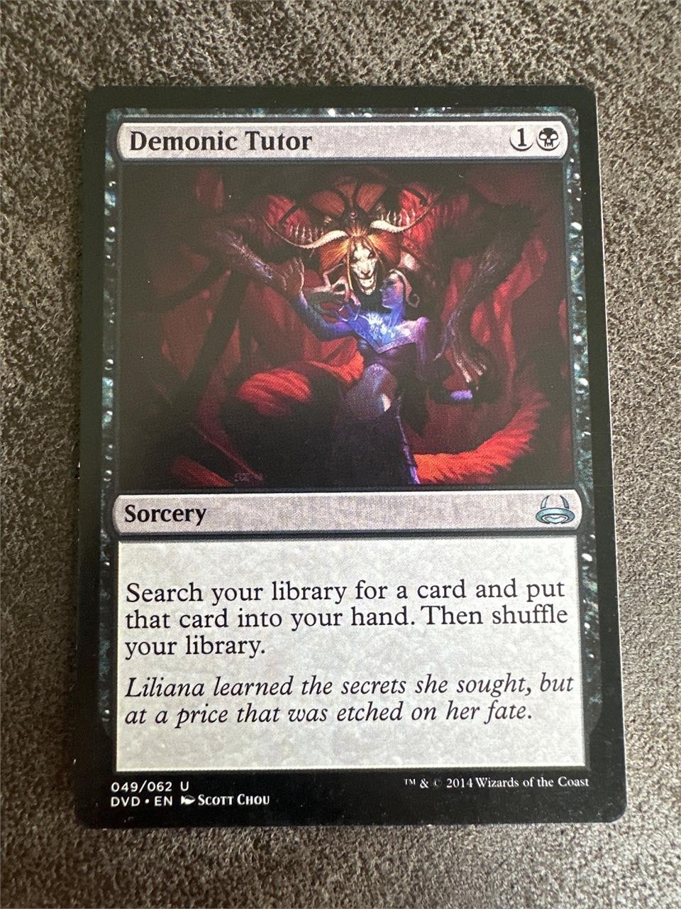 Demonic Tutor Magic Card