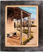 Art Original Old Southwest Ghost Town Painting