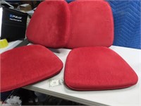 4pc NoSkid Red 18" Chair Butt Cushions