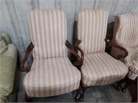 Gooseneck Chairs Upholstery needs cleaned