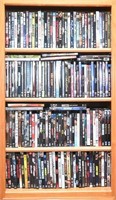 Large Lot Assorted DVD's- Shelving Not Included
