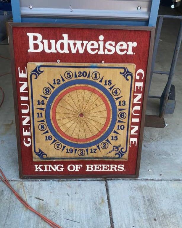 Budweiser Dart Board 29W x 36H