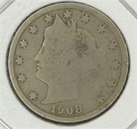 1908 Liberty Head v. Nickel