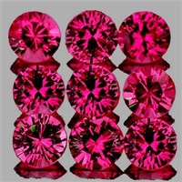 Natural Untreated Hot Pink Red Ruby 9 Pcs [IF-VVS]